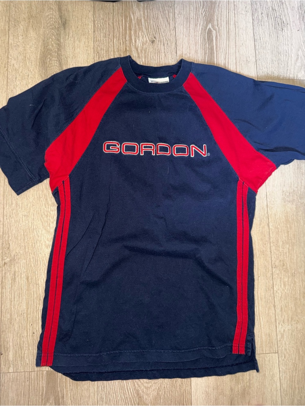 VINTAGE JEFF GORDON Navy & Red Logo Athletic Tee